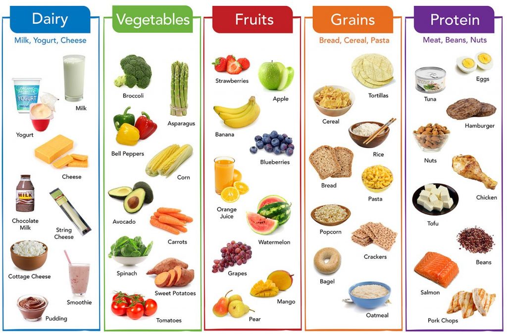 Food Group Chart Printable